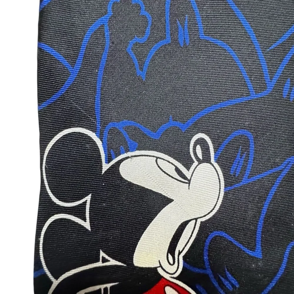 Disney Mickey Mouse Silk Men's Balancine The Tie Works Blue Ghosts